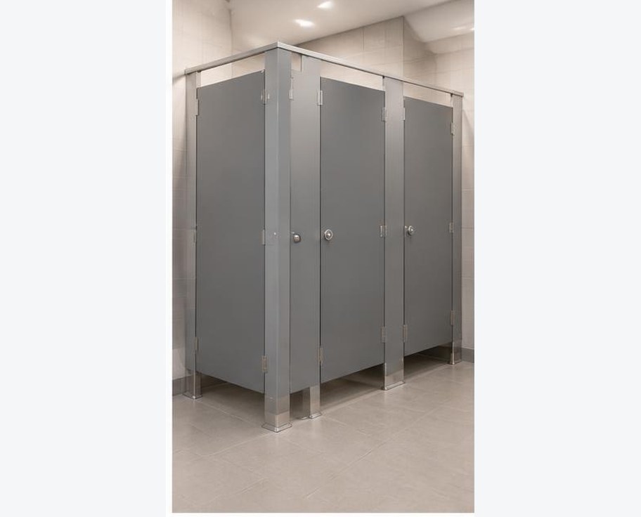 Compact Laminate Toilet Partition prepared for professional construction procurement