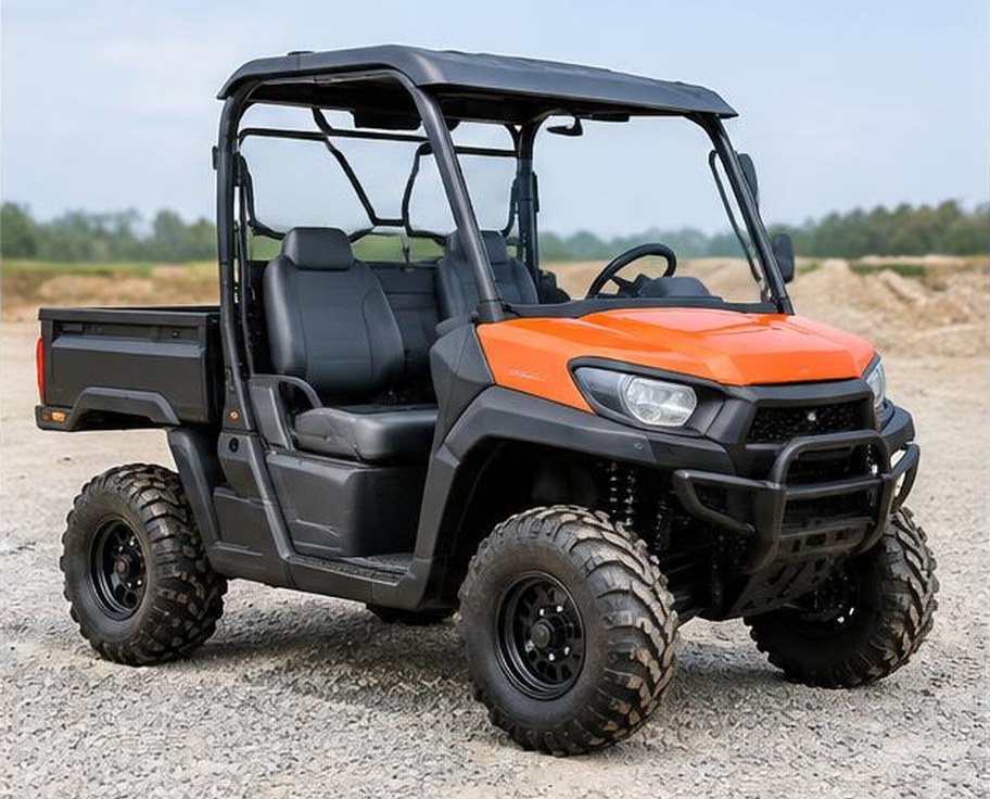 Compact electric construction site utility vehicle