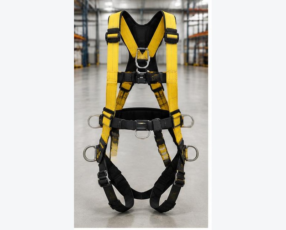 Premium Full-Body Safety Harness prepared for professional construction procurement