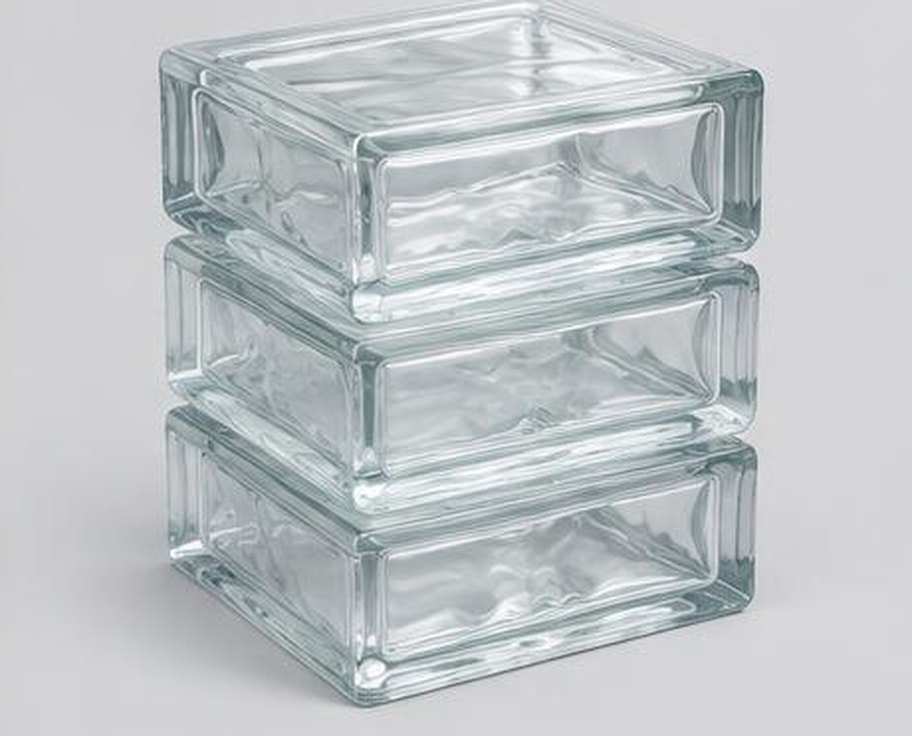Clear Wave Glass Block for construction procurement