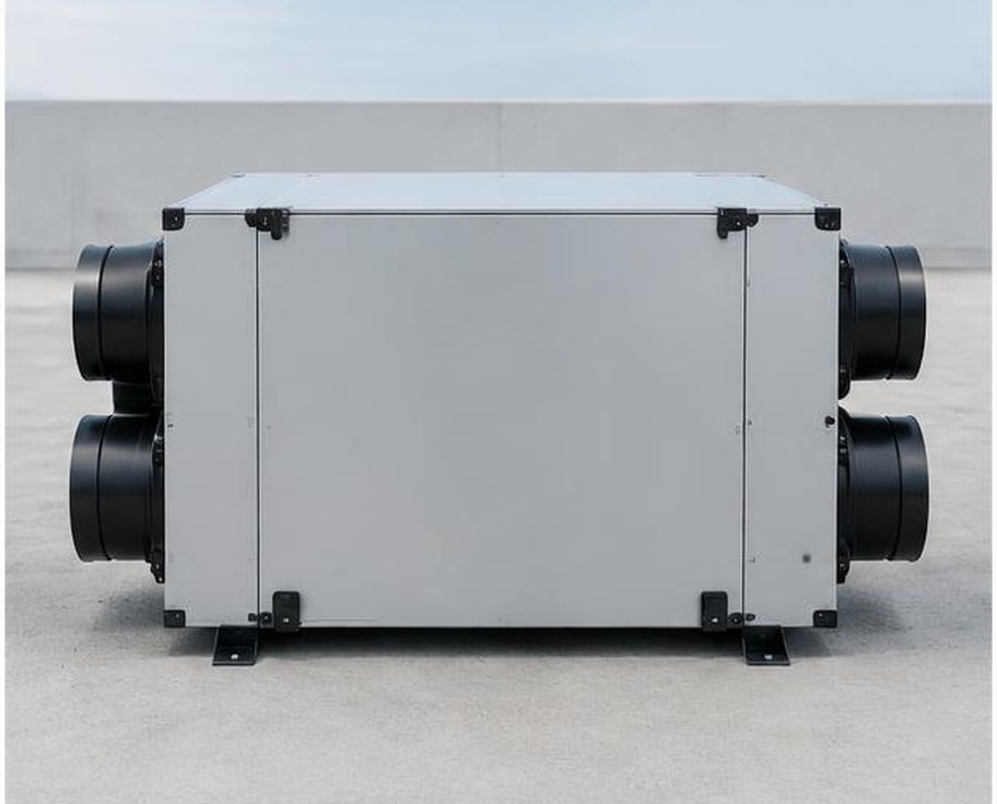 Rectangular commercial heat recovery ventilator