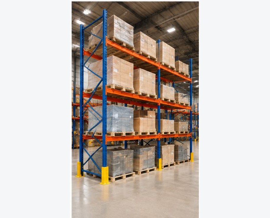 Heavy-Duty Pallet Rack Bay prepared for professional construction procurement