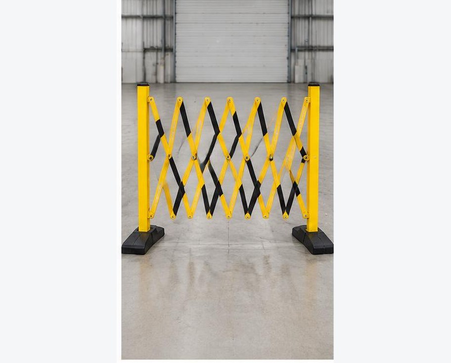 Expandable Portable Safety Barricade prepared for professional construction procurement