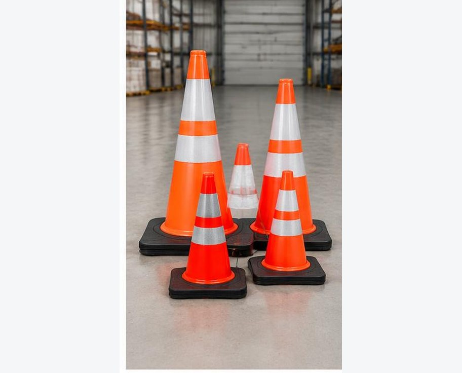 Reflective Traffic Cone Set prepared for professional construction procurement